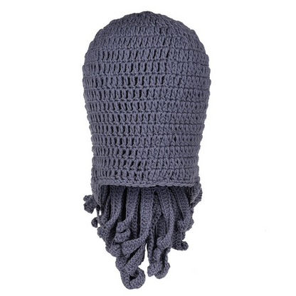 Octopus Cthulhu Tentacle Balaclava Warm Windproof Full Face Knit Beanie Holiday Winter Hat for Adult Outdoor Sports Riding