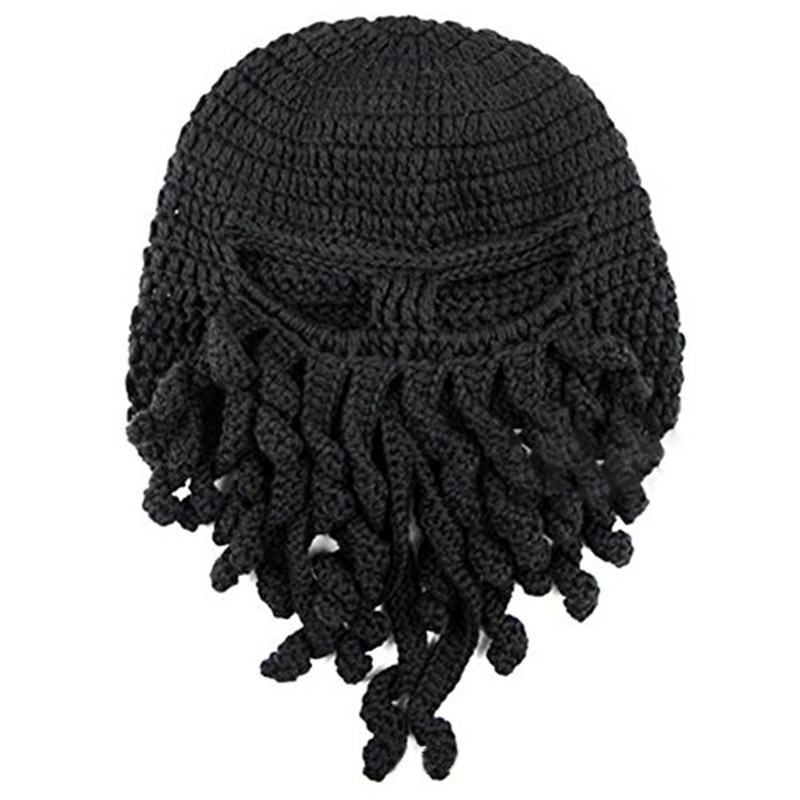 Octopus Cthulhu Tentacle Balaclava Warm Windproof Full Face Knit Beanie Holiday Winter Hat for Adult Outdoor Sports Riding
