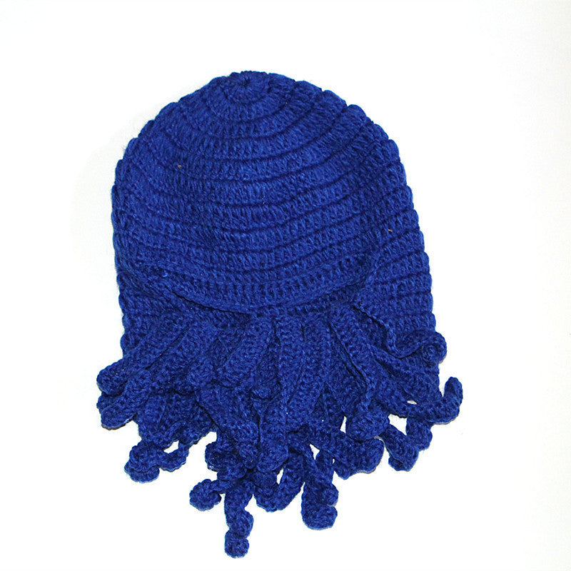 Octopus Cthulhu Tentacle Balaclava Warm Windproof Full Face Knit Beanie Holiday Winter Hat for Adult Outdoor Sports Riding